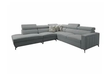 Galbally 4-sits Hörnbäddsoffa NO_BRAND Grey - Møbler - Sofaer - Sovesofaer - Hjørnesovesofa