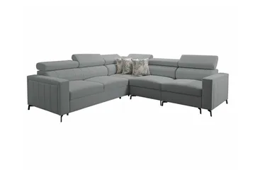 Galbally 4-sits Hörnbäddsoffa NO_BRAND Ljusgrå - Møbler - Sofaer - Sovesofaer - Hjørnesovesofa
