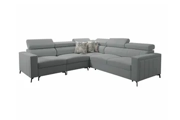 Galbally 4-sits Hörnbäddsoffa NO_BRAND Ljusgrå - Møbler - Sofaer - Sovesofaer - Hjørnesovesofa
