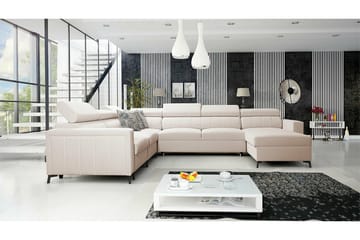 Galbally 5-sits Hörnbäddsoffa beige - Møbler - Sofaer - Sovesofaer - Hjørnesovesofa