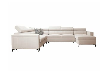 Galbally 5-sits Hörnbäddsoffa beige - Møbler - Sofaer - Sovesofaer - Hjørnesovesofa