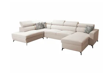 Galbally 5-sits Hörnbäddsoffa Beige - Møbler - Sofaer - Sovesofaer - Sovesofa divan