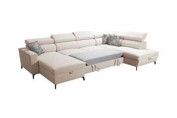 Galbally 5-sits Hörnbäddsoffa Dark blue - Møbler - Sofaer - Sovesofaer - Hjørnesovesofa