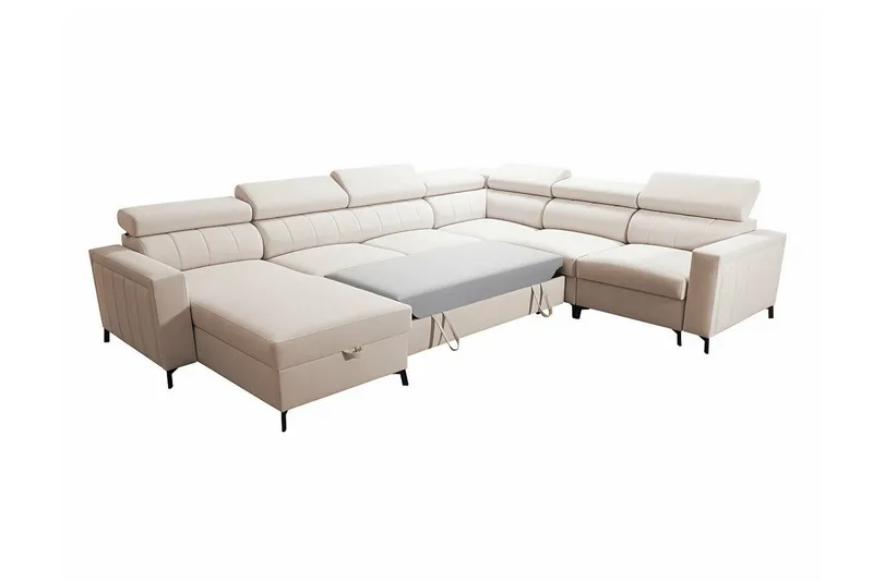 Galbally 5-sits Hörnbäddsoffa Dark blue - Møbler - Sofaer - Sovesofaer - Hjørnesovesofa