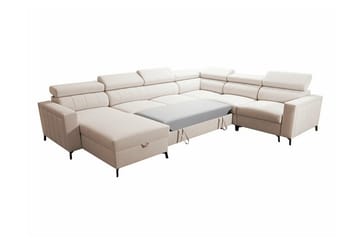 Galbally 5-sits Hörnbäddsoffa Dark brown - Møbler - Sofaer - Sovesofaer - Hjørnesovesofa