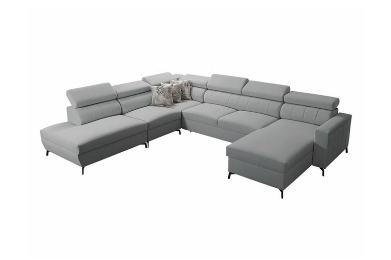 Galbally 5-sits Hörnbäddsoffa Light grey