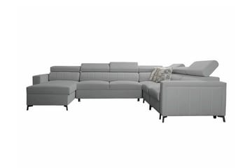 Galbally 5-sits Hörnbäddsoffa Light grey/Dark grey - Møbler - Sofaer - Sovesofaer - Hjørnesovesofa