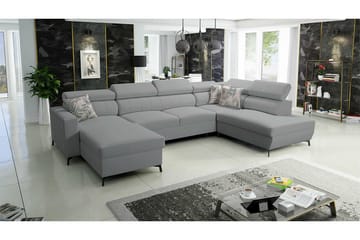 Galbally 5-sits Hörnbäddsoffa Light grey/Dark grey - Møbler - Sofaer - Sovesofaer - Sovesofa divan