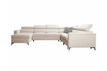 Galbally 5-sits Hörnbäddsoffa NO_BRAND beige - Møbler - Sofaer - Sovesofaer - Hjørnesovesofa