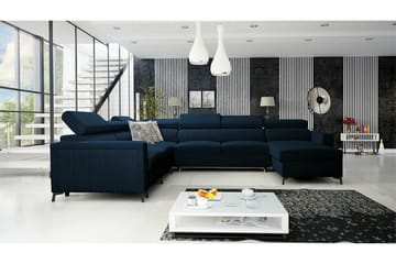 Galbally 5-sits Hörnbäddsoffa NO_BRAND Dark blue - Møbler - Sofaer - Sovesofaer - Sovesofa divan