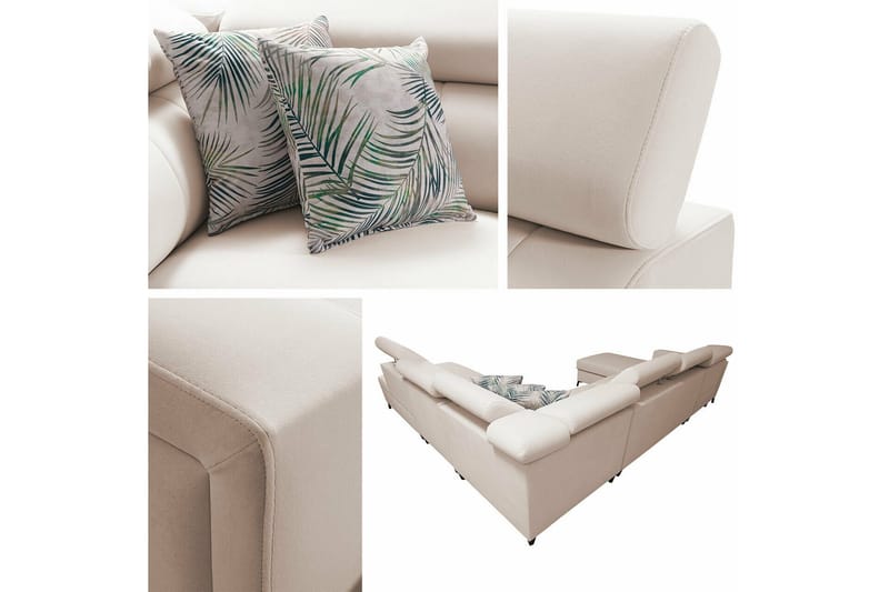 Galbally 5-sits Hörnbäddsoffa NO_BRAND Dark brown - Møbler - Sofaer - Sovesofaer - Hjørnesovesofa