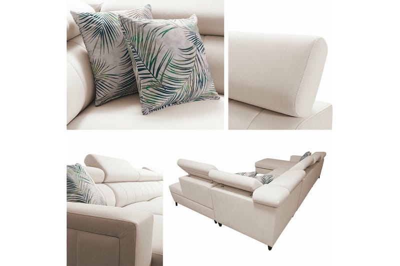 Galbally 5-sits Hörnbäddsoffa NO_BRAND Dark brown - Møbler - Sofaer - Sovesofaer - Sovesofa divan