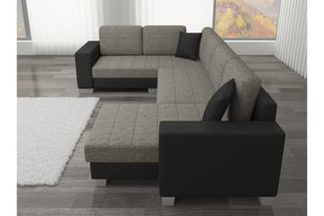 Gallicanta Hjørnesovesofa - Svart - Møbler - Sofaer - Sovesofaer - Hjørnesovesofa