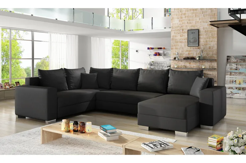Gallicanta Hjørnesovesofa, Svart