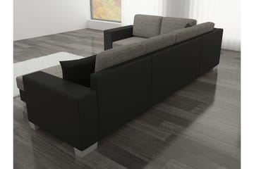 Gallicanta Hjørnesovesofa - Svart - Møbler - Sofaer - Sovesofaer - Hjørnesovesofa