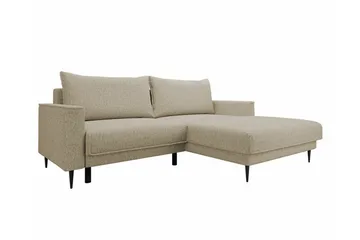 Graystone 2-seters Hjørnesovesofa - Cream - Møbler - Sofaer - Sovesofaer - Hjørnesovesofa