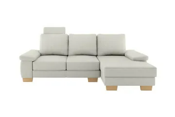Graystone 3-seter Høyre Hjørnesovesofa med Oppbevaring i Stoff - Lysegrå - Møbler - Sofaer - Sovesofaer - Sovesofa divan