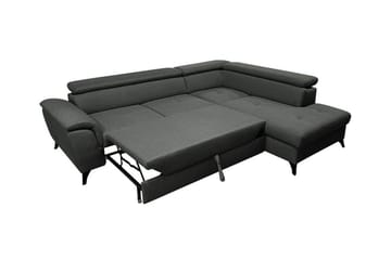 Graystone 3-seter Venstre Hjørnesovesofa med Oppbevaring i Stoff - Beige - Møbler - Sofaer - Sovesofaer - Langsgående sovesofa