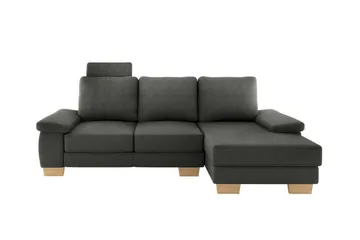 Graystone 3-seters Høyre Hjørnesovesofa 130x193 cm med Oppbevaring i Stoff - Grå - Møbler - Sofaer - Sovesofaer - Sovesofa divan