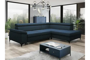 Graystone 3-seters Hjørnesovesofa - Blå - Møbler - Sofaer - Sovesofaer - Hjørnesovesofa