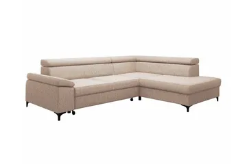 Graystone 3-seters Hjørnesovesofa - Cream - Møbler - Sofaer - Sovesofaer - Hjørnesovesofa