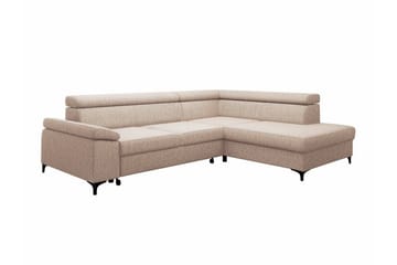 Graystone 3-seters Hjørnesovesofa - Cream - Møbler - Sofaer - Sovesofaer - Hjørnesovesofa