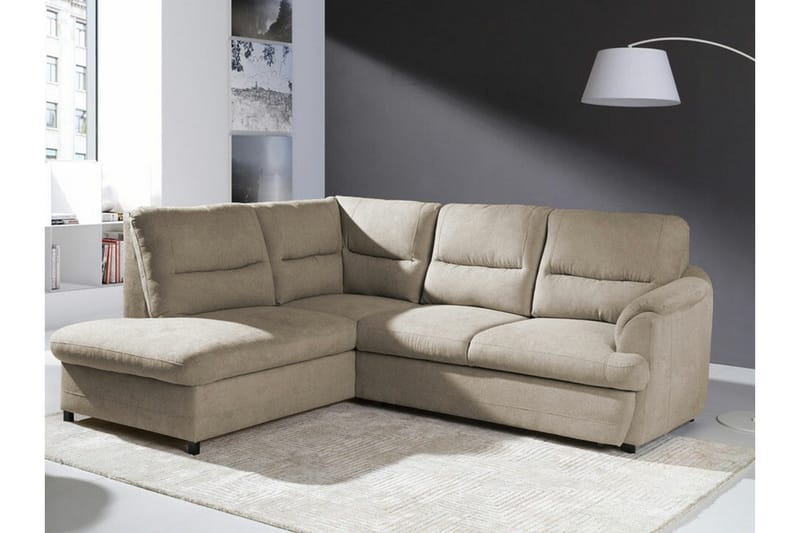 Graystone 3-seters Hjørnesovesofa - Cream - Møbler - Sofaer - Sovesofaer - Hjørnesovesofa