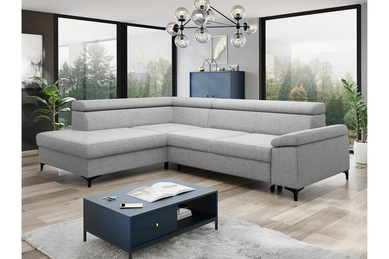 Graystone 3-seters Hjørnesovesofa - Lysegrå - Møbler - Sofaer - Sovesofaer - Hjørnesovesofa