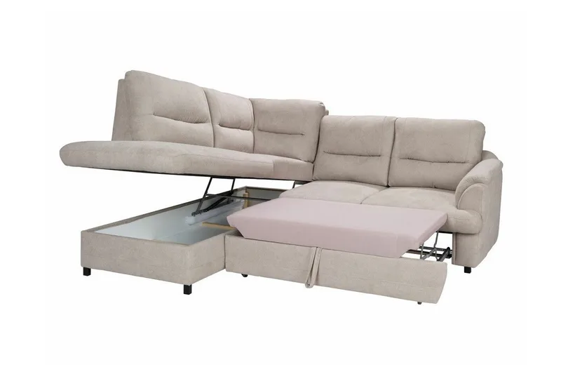 Graystone 3-seters Hjørnesovesofa - Mørkegrå - Møbler - Sofaer - Sovesofaer - Hjørnesovesofa