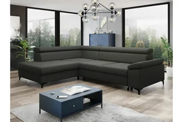 Graystone 3-seters Hjørnesovesofa - Mørkegrå - Møbler - Sofaer - Sovesofaer - Hjørnesovesofa