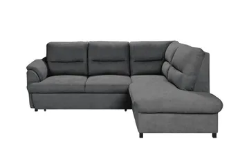 Graystone 3-seters Hjørnesovesofa - Mørkegrå - Møbler - Sofaer - Sovesofaer - Hjørnesovesofa