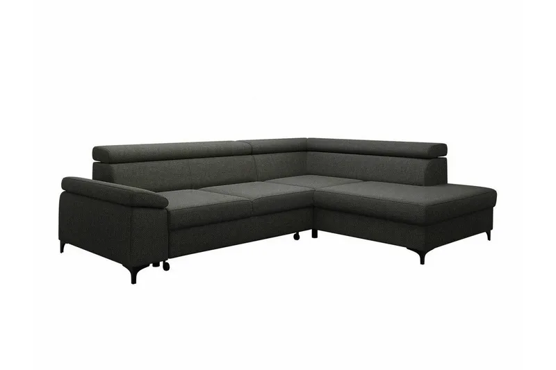 Graystone 3-seters Hjørnesovesofa, Mørkegrå