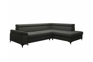 Graystone 3-seters Hjørnesovesofa - Mørkegrå - Møbler - Sofaer - Sovesofaer - Hjørnesovesofa