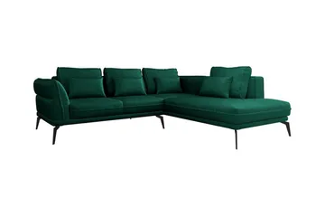 Graystone 4-sits Hörnbäddsoffa Dark green - Møbler - Sofaer - Sovesofaer - Hjørnesovesofa
