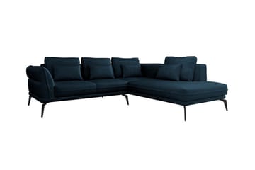 Graystone 4-sits Hörnbäddsoffa NO_BRAND Dark blue - Møbler - Sofaer - Sofaer med sjeselong - 4 seters sofa med divan