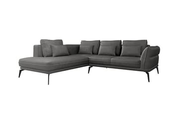 Graystone 4-sits Hörnbäddsoffa NO_BRAND Dark grey - Møbler - Sofaer - Sofaer med sjeselong - 4 seters sofa med divan