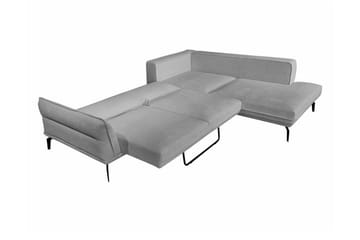 Graystone 4-sits Hörnbäddsoffa NO_BRAND Light grey/Dark grey - Møbler - Sofaer - Sofaer med sjeselong - 4 seters sofa med divan