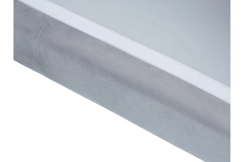 Hjørnesofa 4-seters H med sovefunksjon fløyelsgrå OSLO - Grå - Møbler - Sofaer - Sovesofaer - Hjørnesovesofa