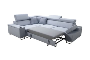 Hjørnesofa Solvato - Grå - Møbler - Sofaer - Sovesofaer - Hjørnesovesofa