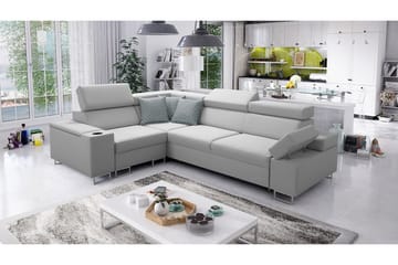 Hjørnesofa Solvato - Grå - Møbler - Sofaer - Sovesofaer - Hjørnesovesofa