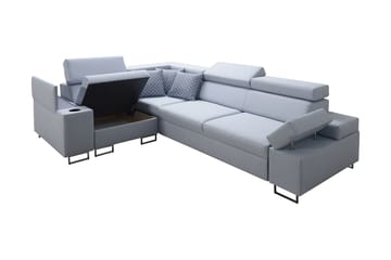 Hjørnesofa Solvato - Grå - Møbler - Sofaer - Sovesofaer - Hjørnesovesofa