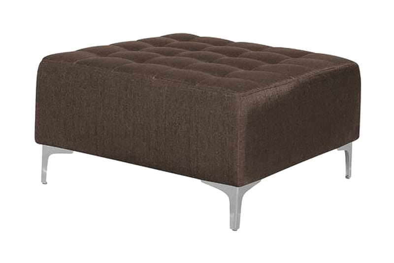 Hjørnesofa V med sovefunksjon + fotskammel ABERDEEN - Brun - Møbler - Sofaer - Sovesofaer - Hjørnesovesofa