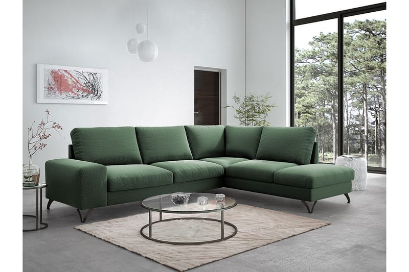 Hjørnesovesofa Flavio 293x214x91 cm - Møbler - Sofaer - Sovesofaer - Hjørnesovesofa