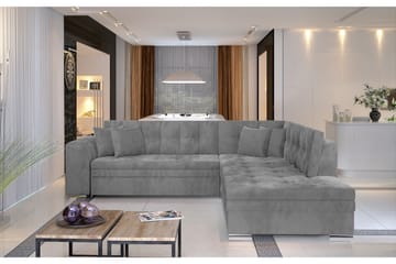 Hjørnesovesofa Fuentre - Grønn - Møbler - Sofaer - Sofaer med sjeselong - 4 seters sofa med divan