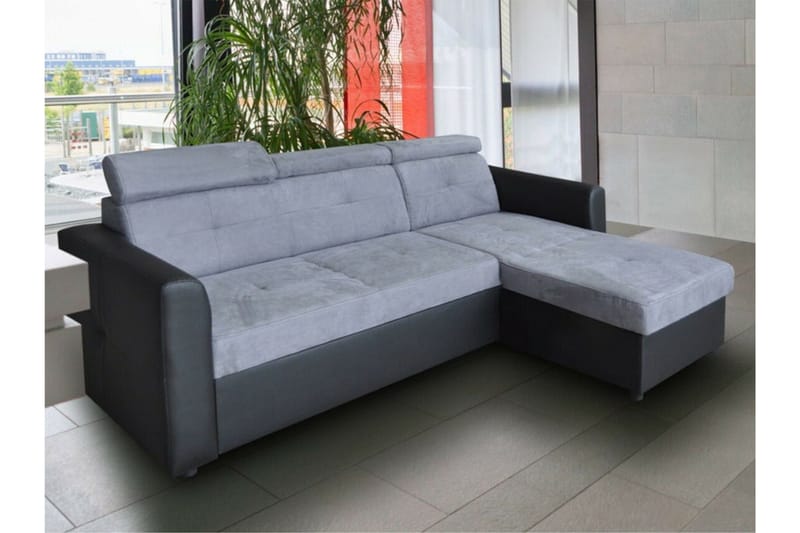 Hunglader 3-sits Hörnbäddsoffa Black - Møbler - Sofaer - Sovesofaer - Hjørnesovesofa