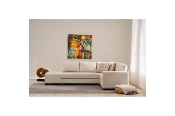 Hjørnesovesofa Iroulport Arzilla Venstre Krem - Krem - Møbler - Sofaer - Sovesofaer - Hjørnesovesofa