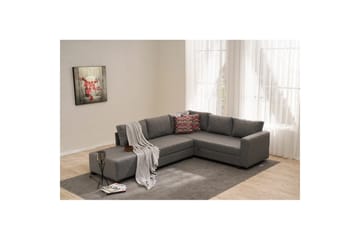 Hjørnesovesofa Iroulport Høyre Grå - Grå - Møbler - Sofaer - Sovesofaer - Hjørnesovesofa