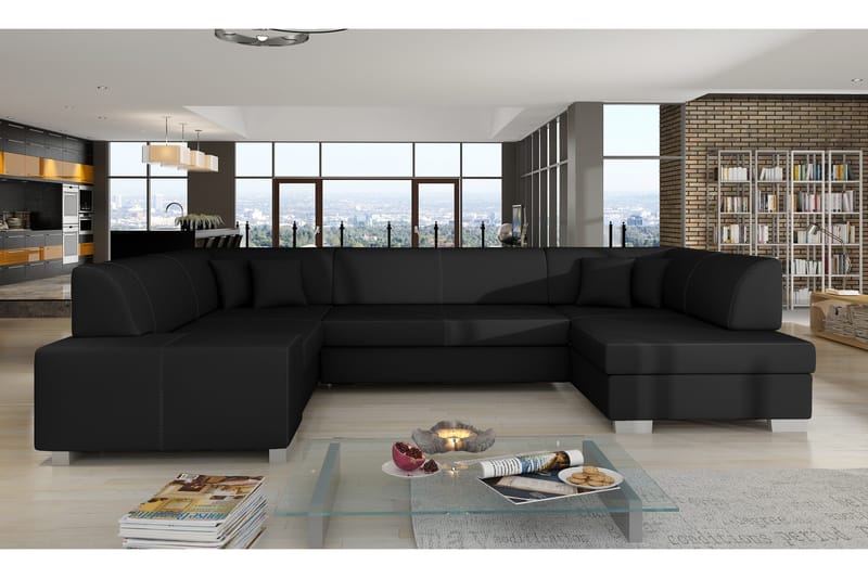 Jamaal Hjørnesovesofa, Svart