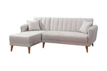 Jenick Hjørnesofa - Beige - Møbler - Sofaer - Sovesofaer - Hjørnesovesofa
