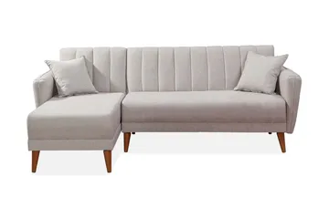 Jenick Hjørnesofa - Beige - Møbler - Sofaer - Sovesofaer - Hjørnesovesofa